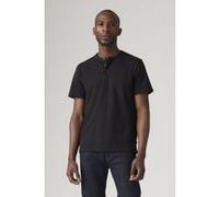 Levi's Short Sleeve Housemark Henley Black Taille: M | T-Shirts Outlet | Homme | Le Noir