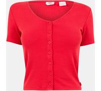 Levis Short Sleeve Striped T-Shirt Ruban Rouge Vif 10 (S) Female