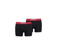 Levis Solid Basic Boxer, Boxeur pour des Hommes, Black/Red, XXL