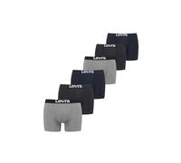 Levis Solid Basic Boxer Brief, Caleçons pour des Hommes, Black/Navy/Mid Grey Mel,