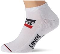 Levi's Sneaker Chaussettes, Blanc, 35/38 (Lot de 2) Unisexe