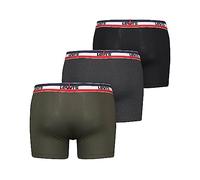 Levis Sportswear Logo Boxer Brief 3 Pack, Boxeur pour des Hommes, Khaki, L