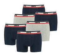 Levi's Boxer sous-vêtement, Bleu Marine/Gris, L (Lot de 3) Homme