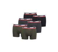 Levis SPRTSWR Lot de 6 boxers pour homme avec logo, kaki, S