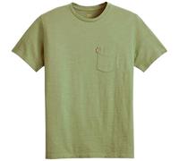 Levi's SS Classic Pocket Tee T-Shirt, Moss Olive 0908736 Slub, M Homme