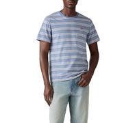 Levi's SS Original HM Tee T-Shirt, Cuff Stripe Quiet Ha, M Hommes