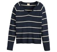 Levi's Petal Vneck Sweater Stephanie Stripe Navy Taille: L | Pulls en Maille Outlet | Femme | Bleu