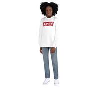 Levi's Sweat-shirt à col rond chauve-souris pour garçon, Marshmallow, 10 ans
