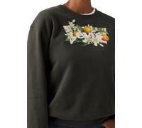 LEVI'S ® Sweat-shirt 'Graphic Everyday Crewneck Sweatshirt' anthracite / vert / orange / blanc, Taille S