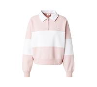 LEVI'S ® Sweat-shirt 'Graphic Banks Quarter-Zip Sweatshirt' rose / blanc, Taille S