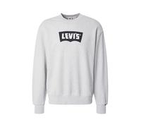 LEVI'S ® Sweat-shirt 'Premium Graphic Crewneck Sweatshirt' gris clair / noir / blanc, Taille S