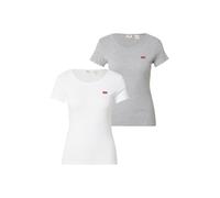 LEVI'S ® T-shirt '2 Pack Crewneck Tee' gris chiné / rouge / blanc, Taille S