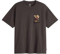 LEVI'S ® T-Shirt beige / rouge / noir, Taille L