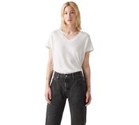 Levi's T-Shirt Boxy à col en V pour Femme, Blanc +, L
