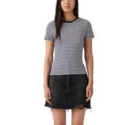 Levi's T-Shirt Essential HM SS pour Femme, Mila Stripe Peacoat, L