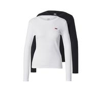 LEVI'S ® T-shirt 'Essential Long Sleeve Tee (2-Pack)' rouge / noir / blanc, Taille L