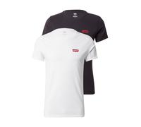 Levi's T-shirt Crewneck Graphic Chesthit Homme – Lot de 2 – Blanc/Caviar – M
