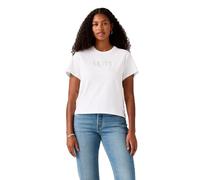 Levi's T-Shirt Graphique Classique pour Femme, Rhinestone Serif Log, Taille L