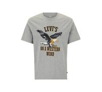 LEVI'S ® T-Shirt jaune d'or / gris / noir / blanc, Taille L