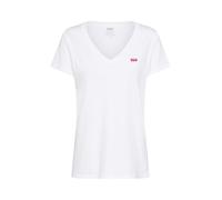 LEVI'S ® T-shirt 'Perfect V-Neck Tee' rouge / blanc, Taille XS