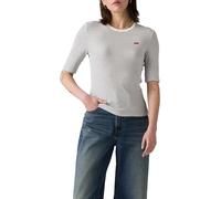 Levi's T-Shirt Slim Luca pour Femme, Annalise Stripe Peac, L