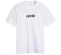 Levi's SS Relaxed Fit Tee T-Shirt, Petit Logo Headline Blanc, XS Hommes