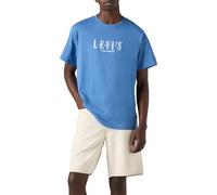 Levi's T-Shirt SS Relaxed Fit pour Homme, Serif Logo Dutch Blu, XL