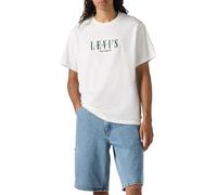 Levi's T-Shirt SS Relaxed Fit Serif Logo White + GRA, Serif Logo White+, S