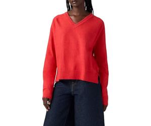Levi's Tara Pull Super Doux à col V True Red, True Red., XS