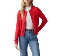 Levi's Tara Super Soft Crewneck Cardi Cardigan pour Femme, Rouge, M