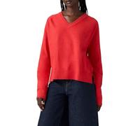 Levi's Tara Super Soft Vneck Pullover Pull-Over, True Red, S Femme