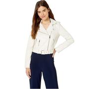Levi's The Belted Faux Leather Moto Jacket (Regular & Plus Size) Veste en Cuir synthétique, Blanc (White Oyster), 3X Femme