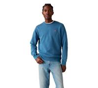 LEVI'S ® Sweat-shirt 'Original Housemark Crewneck Sweatshirt' bleu roi / rouge / blanc, Taille M