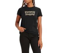 Levi's Femme The Perfect Tee T-Shirt, Batwing Leopard Caviar, XL