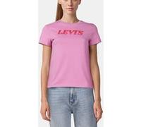 Levi's The Perfect Tee Stripe Logo Maube Orchid Taille: M | T-shirts Outlet | Femme | Magenta