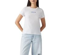 Levi's The Perfect Tee T-Shirt, Serif EMB Bright WHI, L Femmes