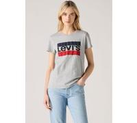 Levi's Femme The Perfect Tee T-Shirt, Sportswear Logo Heather Grey , S