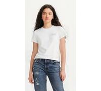 T-shirt Levi's Perfect manche courte blanc gris argenté femme - XS