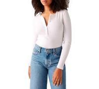 Levi's Dry Goods Vacationer Long-Sleeve Chemise Henley, Blanc +, M Femme