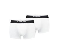 Boxer Levi's Solid Basic Organic Cotton blanc noir (2 unités) - M