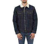 Levi's Veste en jean camionneur sherpa type 3 avec col en teddy S Indigo