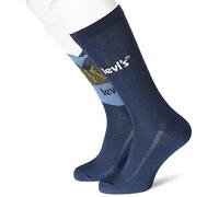 Levi's Unisex Footie Classic Sock, Blue Horizon, 35/38