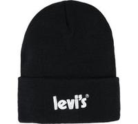 Levi's Unisex Lan Poster Logo Beanie Black Taille: OS | Accessoires Outlet | kids | Le Noir