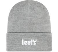 Levi's Unisex Lan Poster Logo Beanie Dark Grey Heather Taille: OS | Accessoires Outlet | kids | Gris