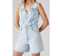 Levi's Combinaison 001wm Romper à boutons, coupe standard, Bleu Taille S Femme