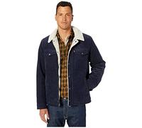 Levi's Veste camionneur doublée en velours côtelé Sherpa pour homme (taille standard et grande taille), bleu marine, X-Large