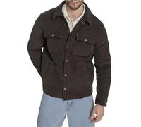 Levi's Veste chemise en velours côtelé pour homme, Rempli marron chocolat, Taille L