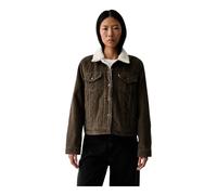 Levi's - Veste Courte en Velours Côtelé - Femme - Vestes - Vert - Taille: 38 FR