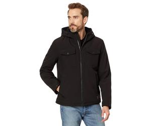 Levi's Veste de Camionneur à Capuche doublée Sherpa Softshell et Deux Poches Isolante, Black Tech, L Homme