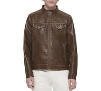 Levi's Veste de camionneur en similicuir pour homme, Selle, L
